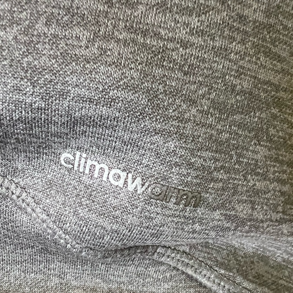 Adidas Cowl Neck Hooded Sweatshirt Gray Women Size L Climawarm - Picture 5 of 7